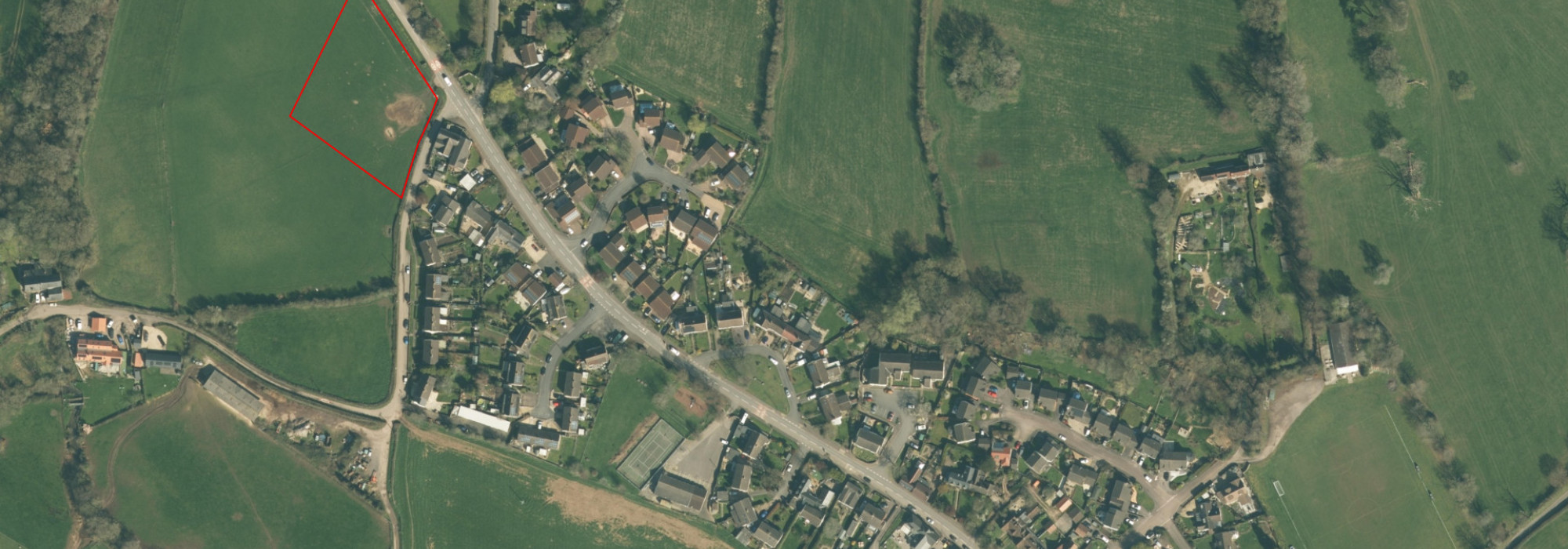 LAND AT BAILEYS HAY MATHERN AERIAL PLAN