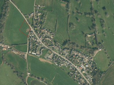 LAND AT BAILEYS HAY MATHERN AERIAL PLAN