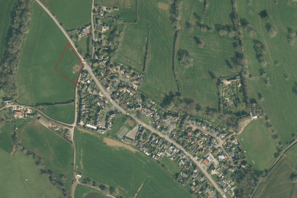 LAND AT BAILEYS HAY MATHERN AERIAL PLAN