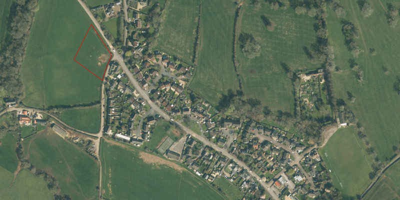LAND AT BAILEYS HAY MATHERN AERIAL PLAN