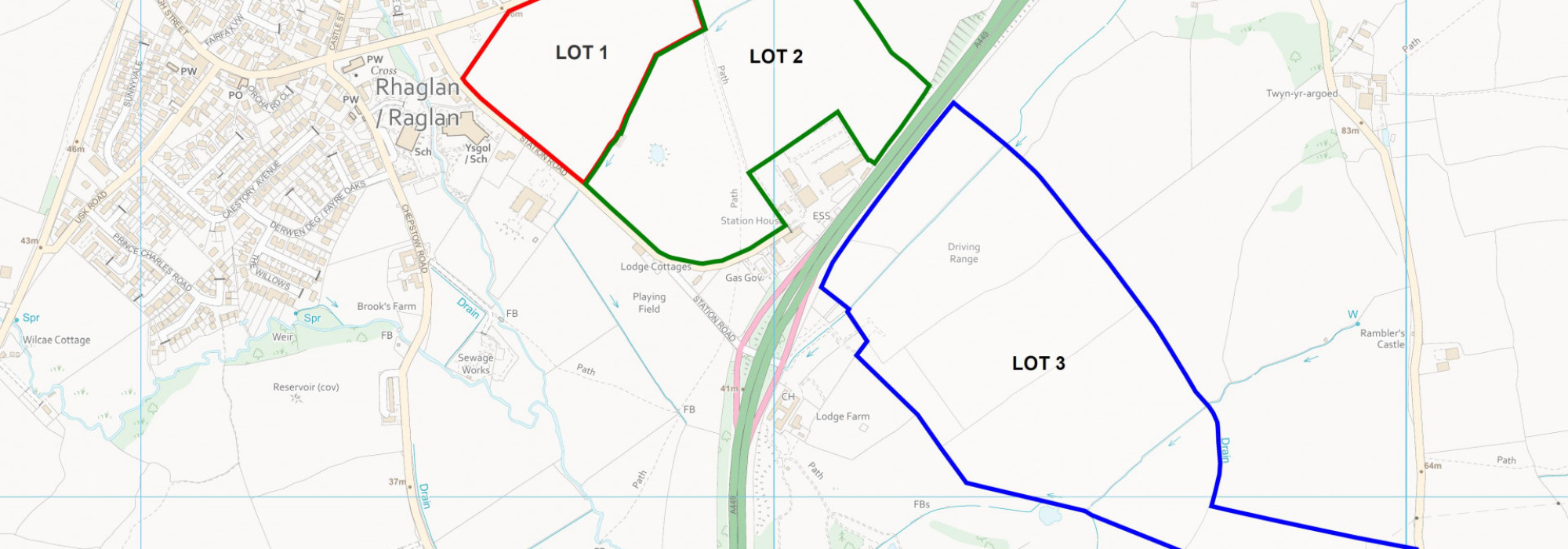 LOCATION PLAN OF THE LEAGUER LANDS THE LODGE LANDS