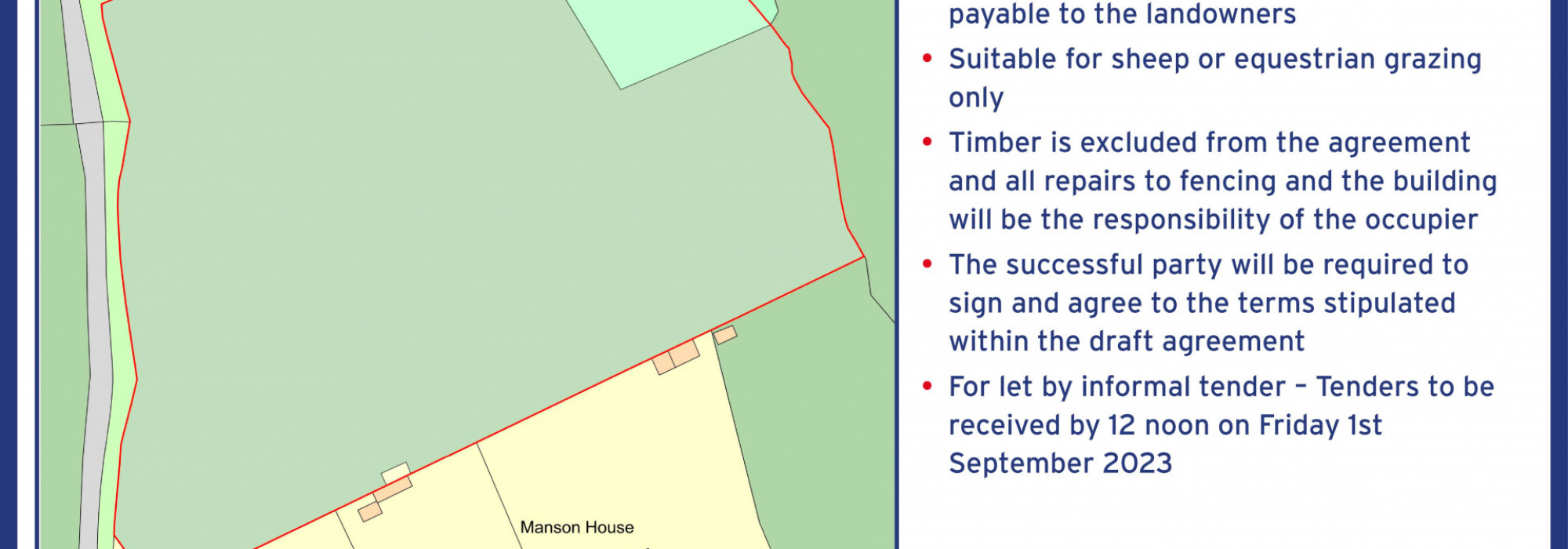 Land to Let at Manson Lane Monmouth