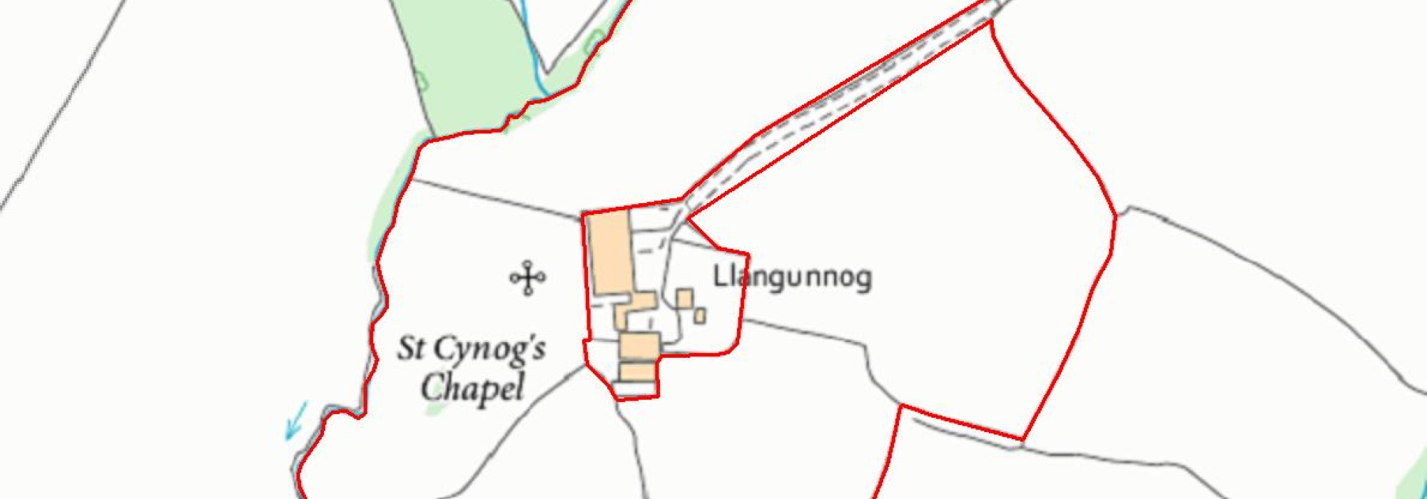 Land at Llangynog Farm Field Plan peg