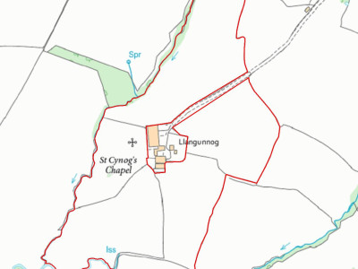 Land at Llangynog Farm Field Plan peg