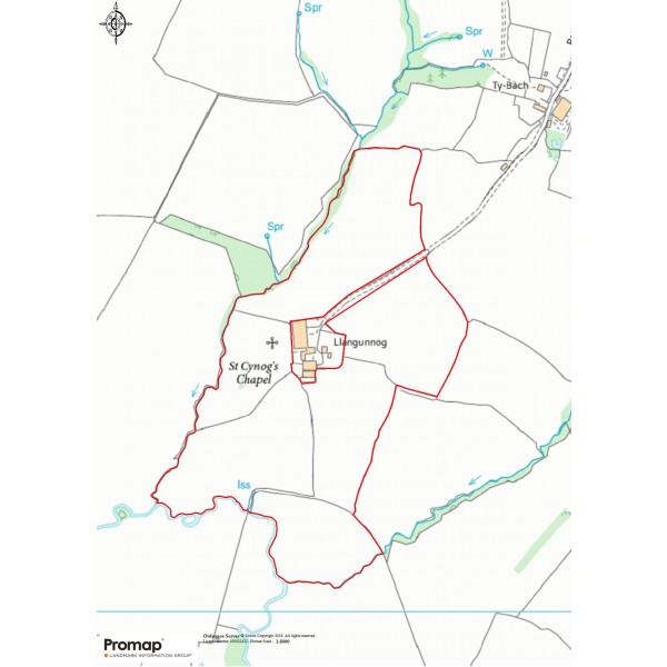 Land at Llangynog Farm Field Plan peg