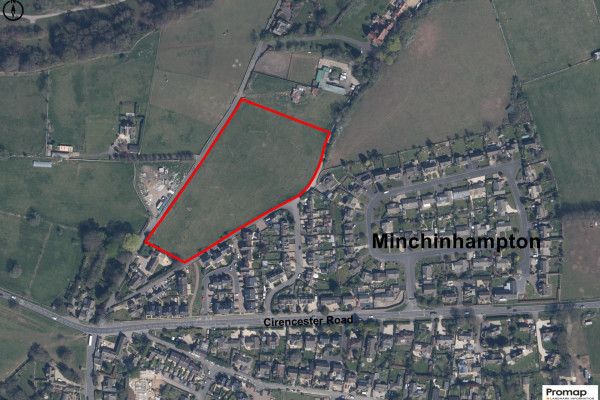 Land at The Knapp Minchinhamton Aerial Sale Plan