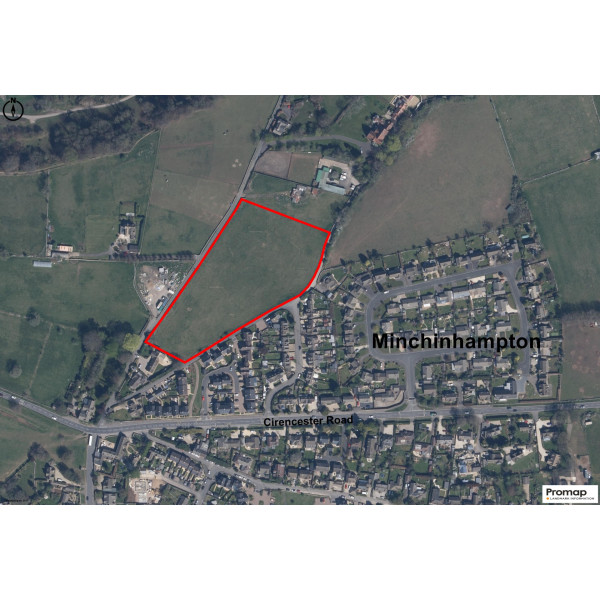 Land at The Knapp Minchinhamton Aerial Sale Plan