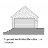 Proposed North West Elevation Garage